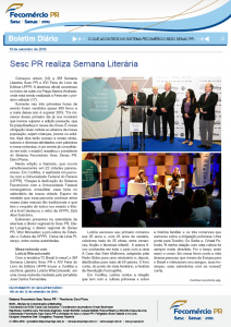 Boletim Diário | Fecomércio