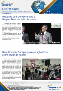 Boletim Diário | Fecomércio