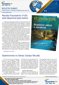 Boletim Diário | Fecomércio