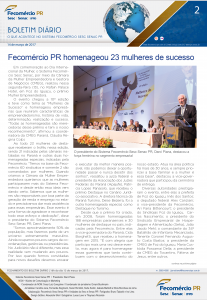 Boletim Diário | Fecomércio