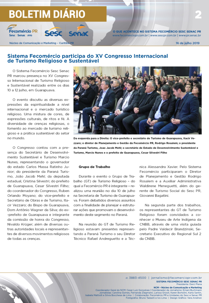 Boletim Diário | Fecomércio