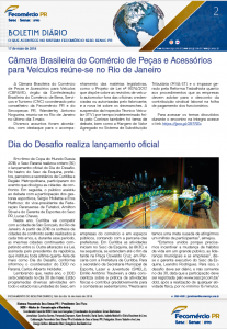 Boletim Diário | Fecomércio