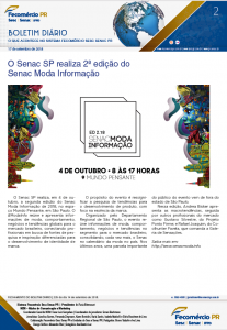 Boletim Diário | Fecomércio