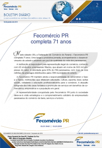 Boletim Diário | Fecomércio