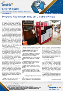 Boletim Diário | Fecomércio