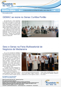 Boletim Diário | Fecomércio