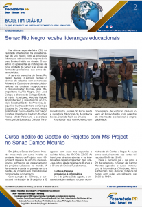 Boletim Diário | Fecomércio