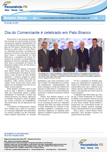 Boletim Diário | Fecomércio