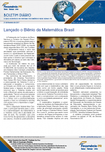 Boletim Diário | Fecomércio