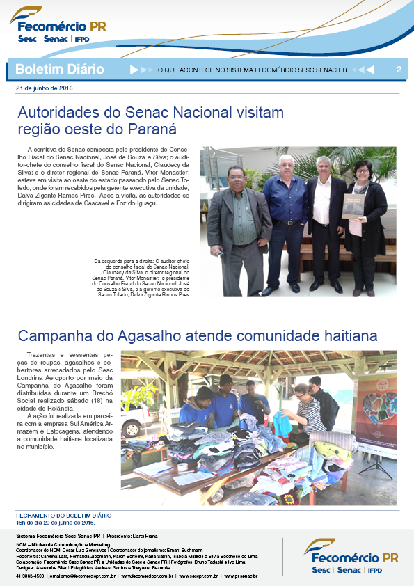 Boletim Diário | Fecomércio