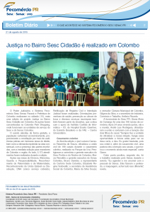 Boletim Diário | Fecomércio