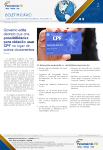 Boletim Diário | Fecomércio