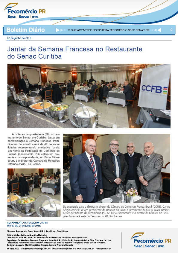 Boletim Diário | Fecomércio