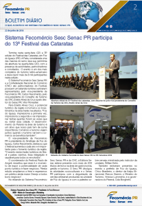 Boletim Diário | Fecomércio