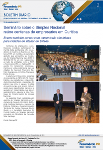 Boletim Diário | Fecomércio