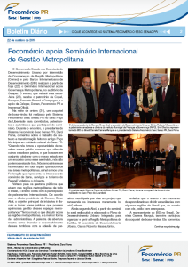 Boletim Diário | Fecomércio