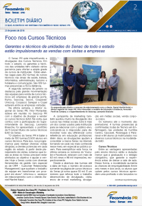 Boletim Diário | Fecomércio