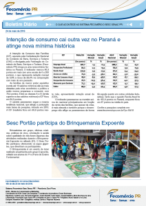 Boletim Diário | Fecomércio