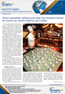 Boletim Diário | Fecomércio