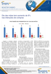 Boletim Diário | Fecomércio