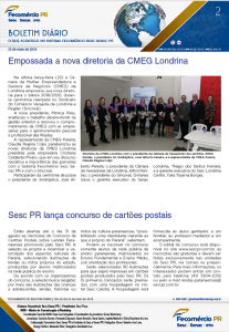 Boletim Diário | Fecomércio