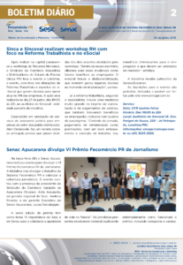 Boletim Diário | Fecomércio