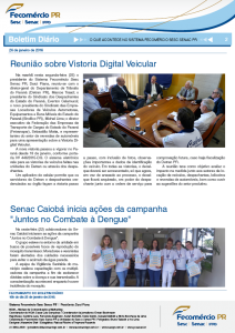 Boletim Diário | Fecomércio