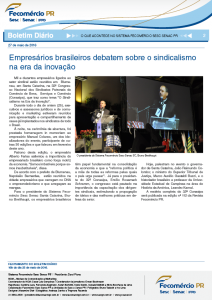 Boletim Diário | Fecomércio