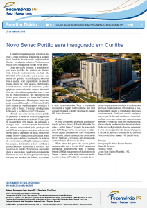 Boletim Diário | Fecomércio