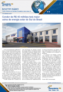 Boletim Diário | Fecomércio