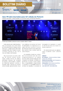 Boletim Diário | Fecomércio