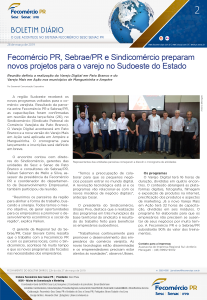 Boletim Diário | Fecomércio