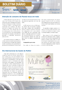 Boletim Diário | Fecomércio