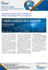 Boletim Diário | Fecomércio