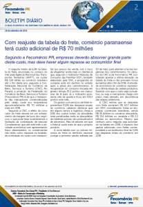 Boletim Diário | Fecomércio