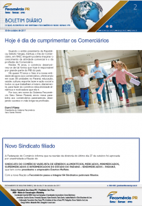 Boletim Diário | Fecomércio