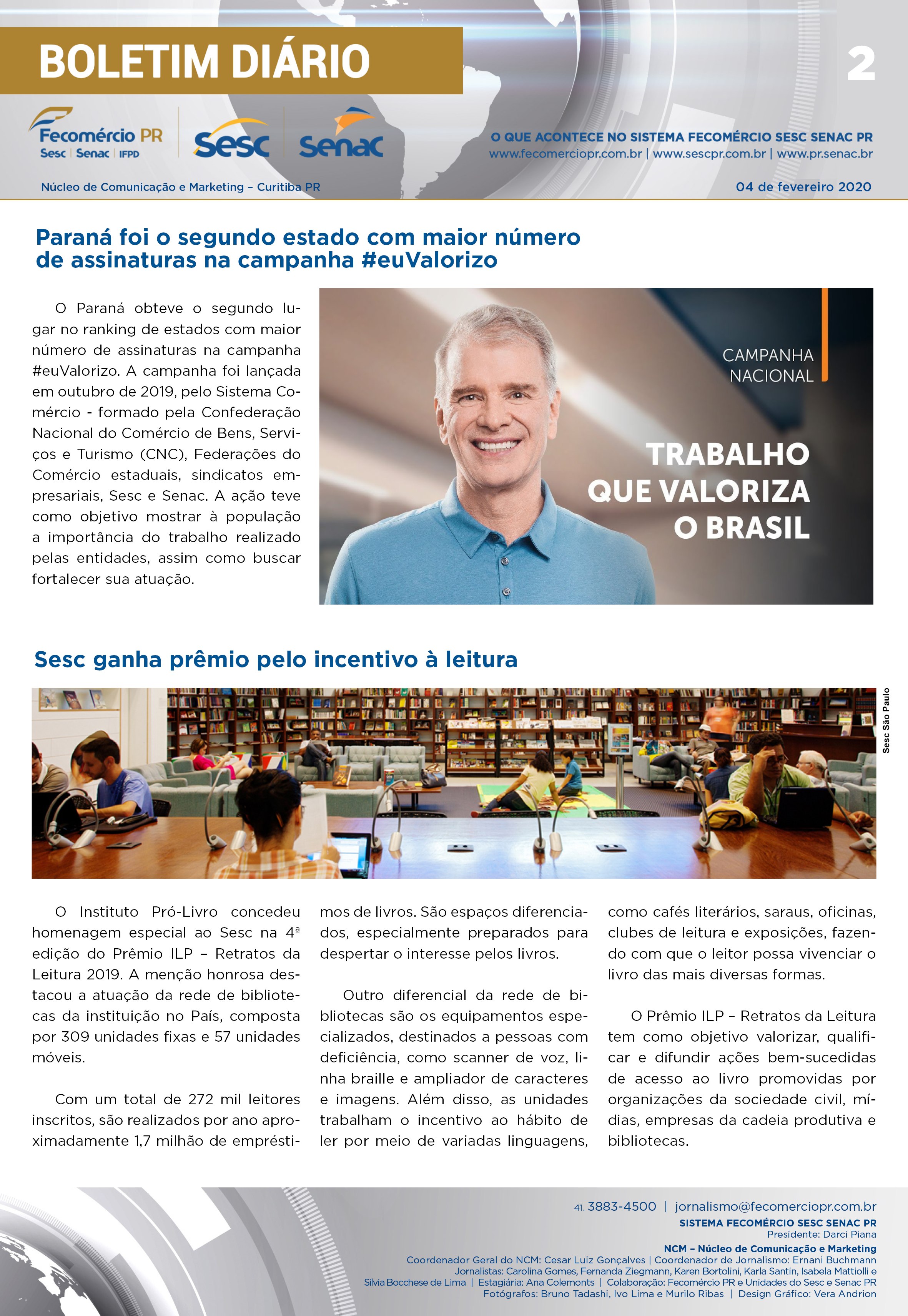 Boletim Diário | Fecomércio