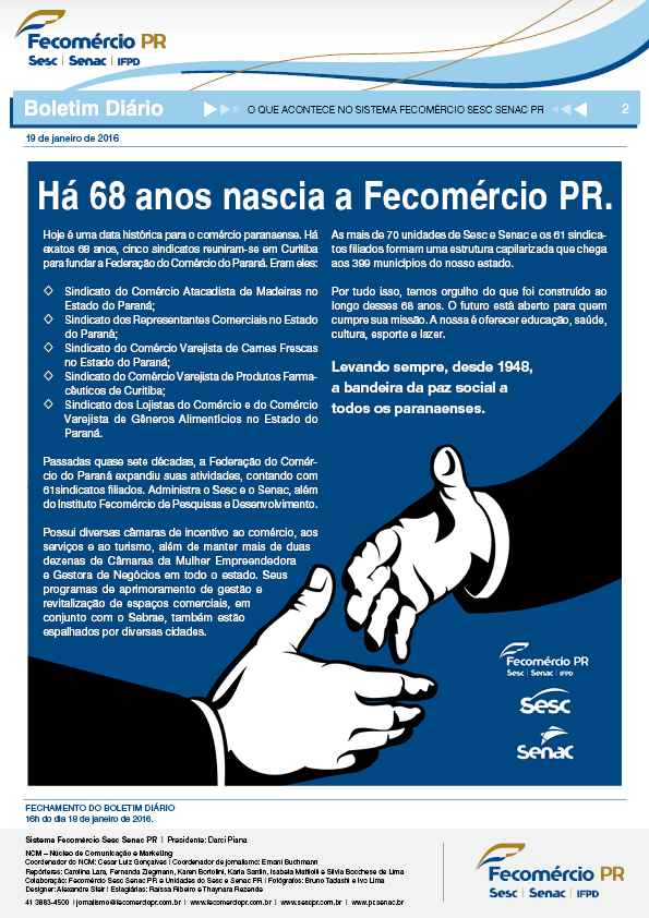 Boletim Diário | Fecomércio
