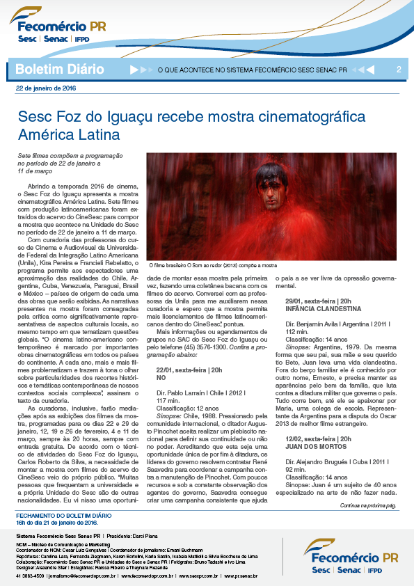 Boletim Diário | Fecomércio