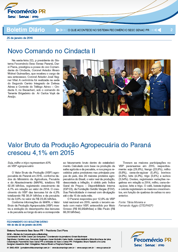 Boletim Diário | Fecomércio