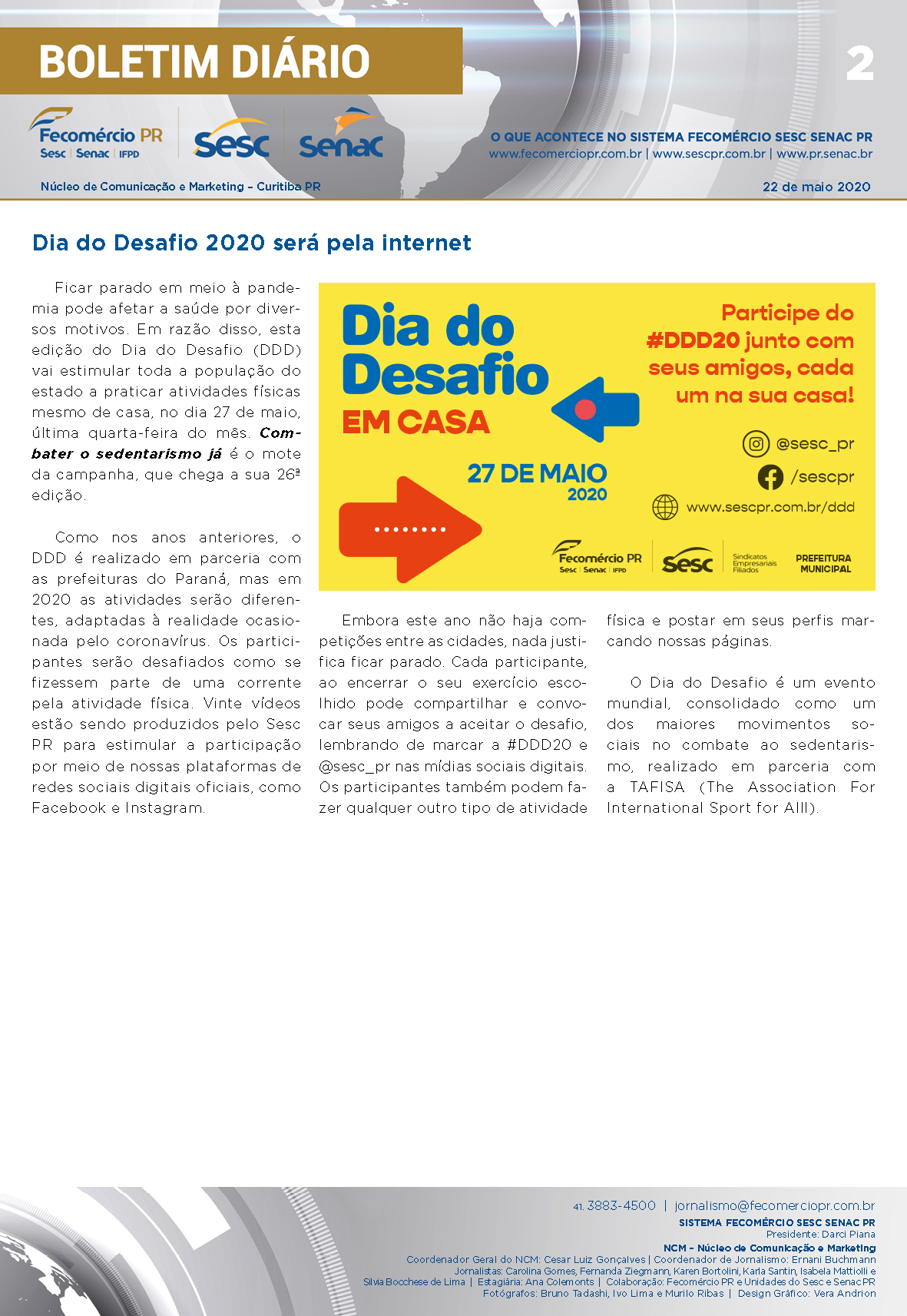 Boletim Diário | Fecomércio