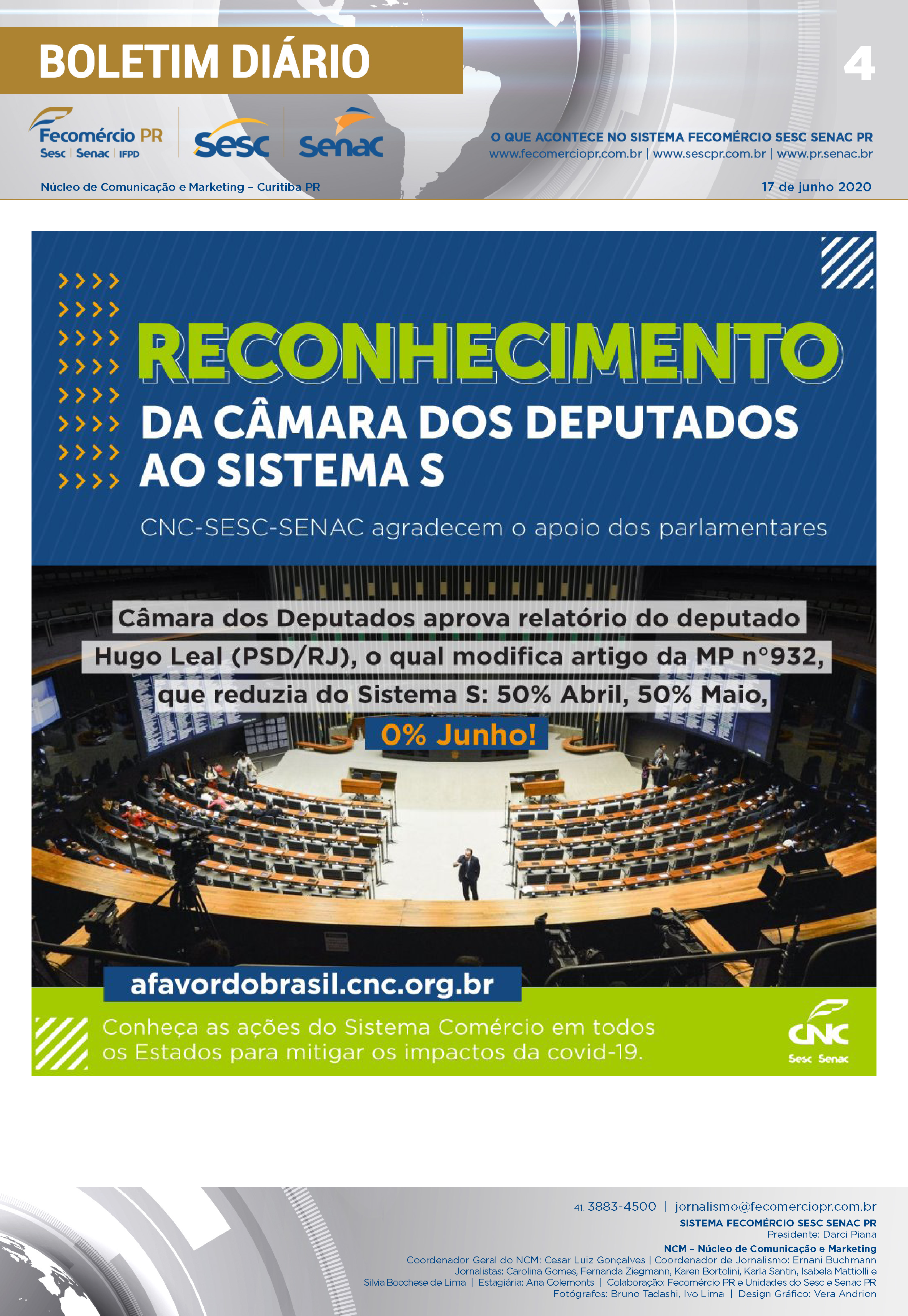 Boletim Diário | Fecomércio