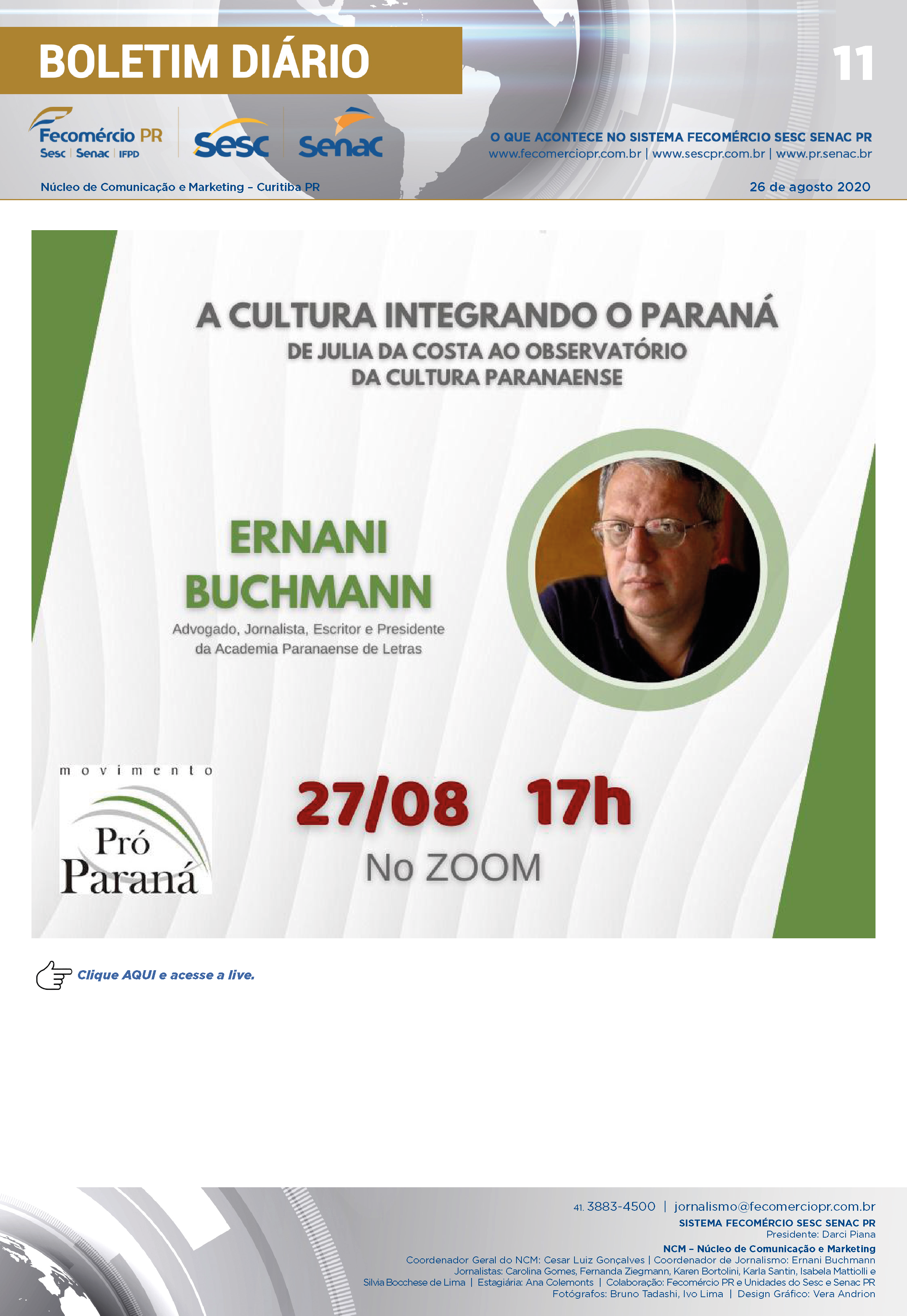 Boletim Diário | Fecomércio