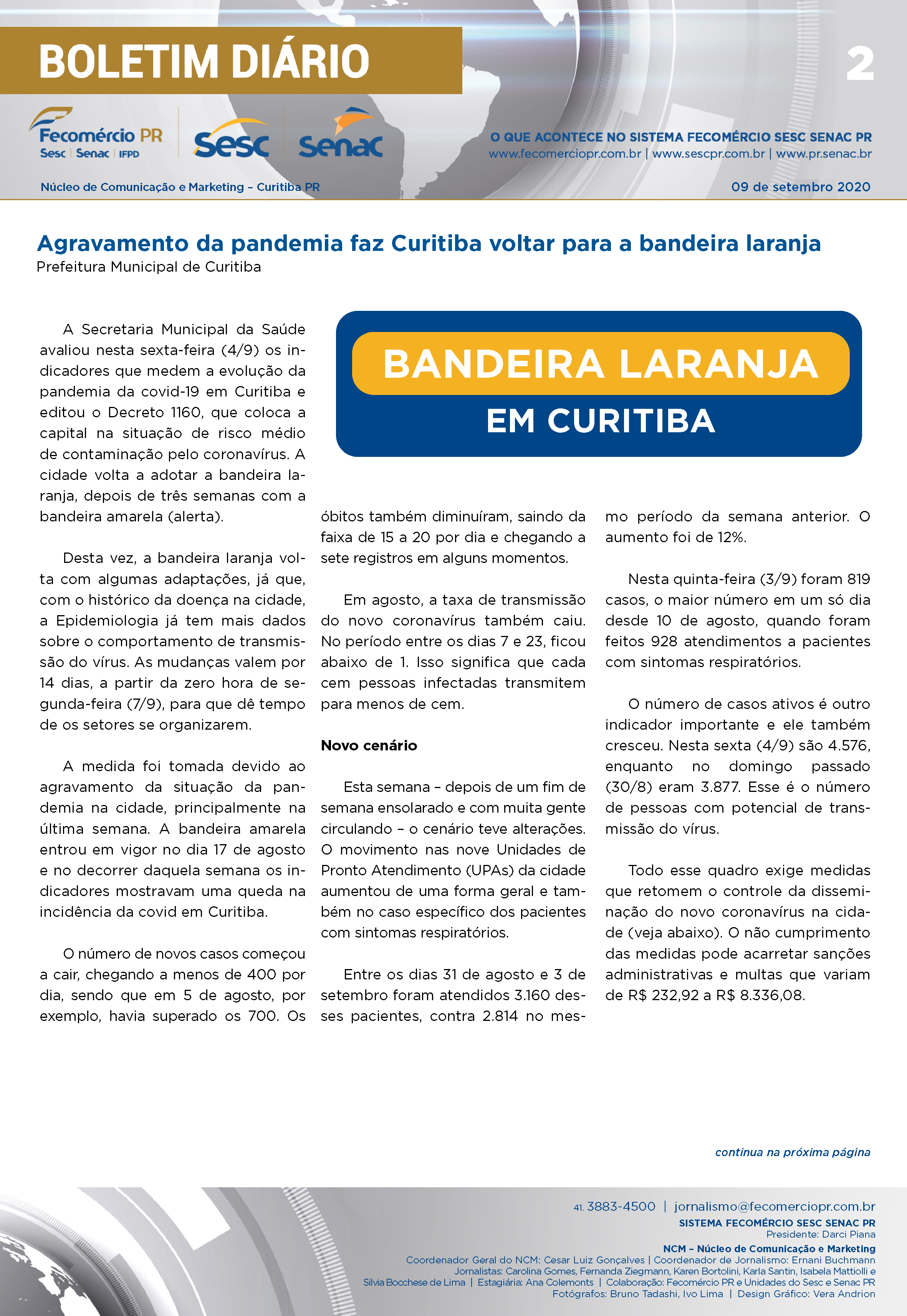 Boletim Diário | Fecomércio