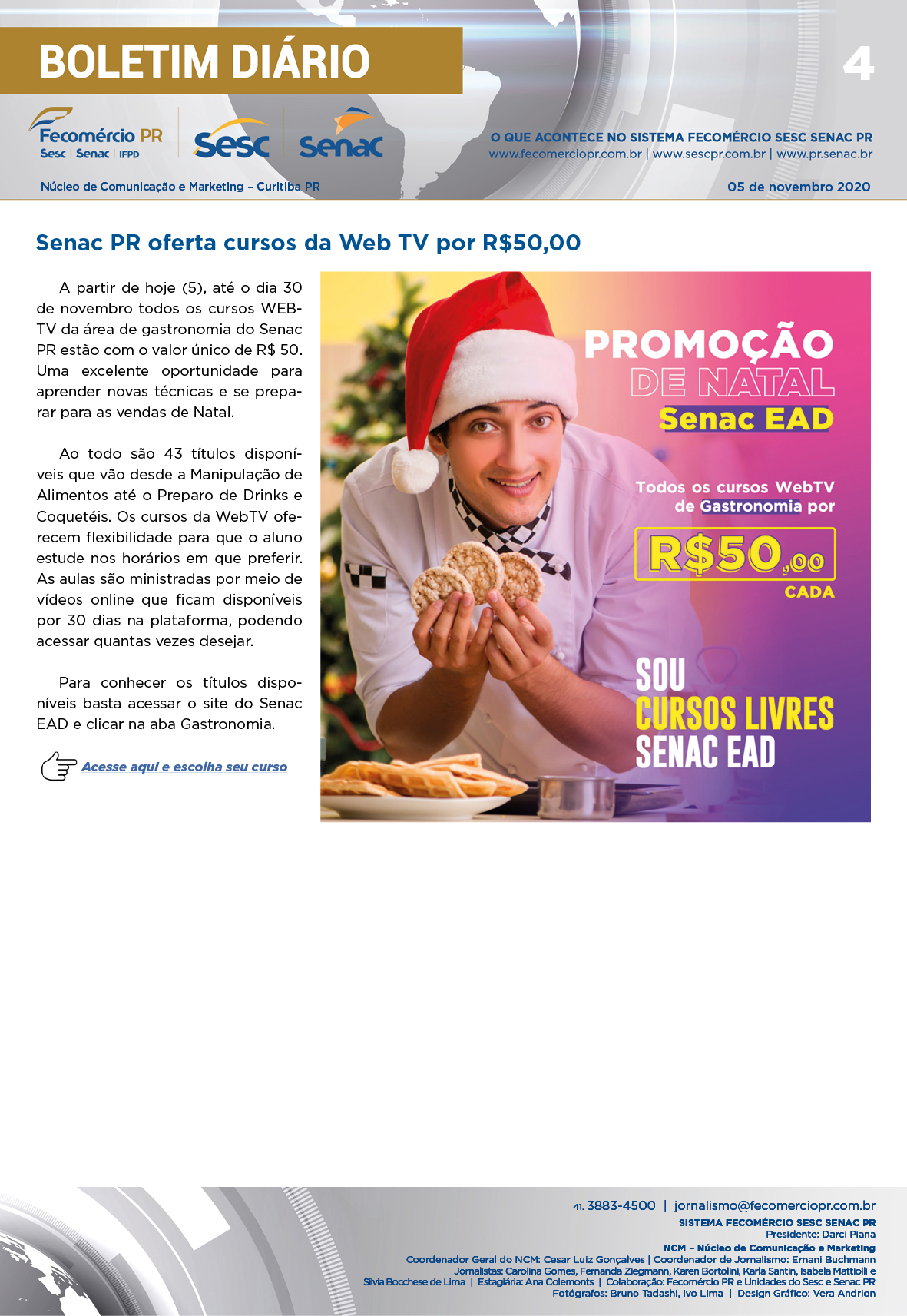 Boletim Diário | Fecomércio