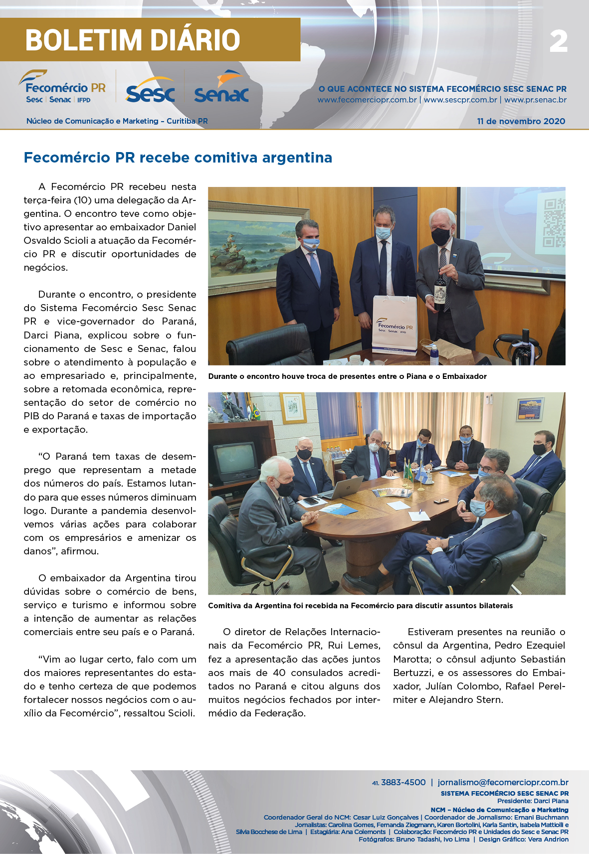 Boletim Diário | Fecomércio