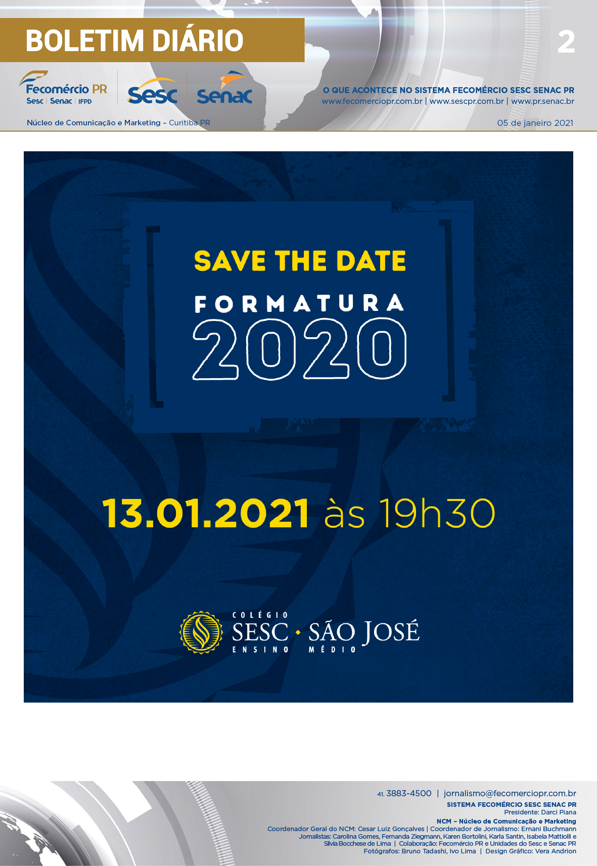 Boletim Diário | Fecomércio