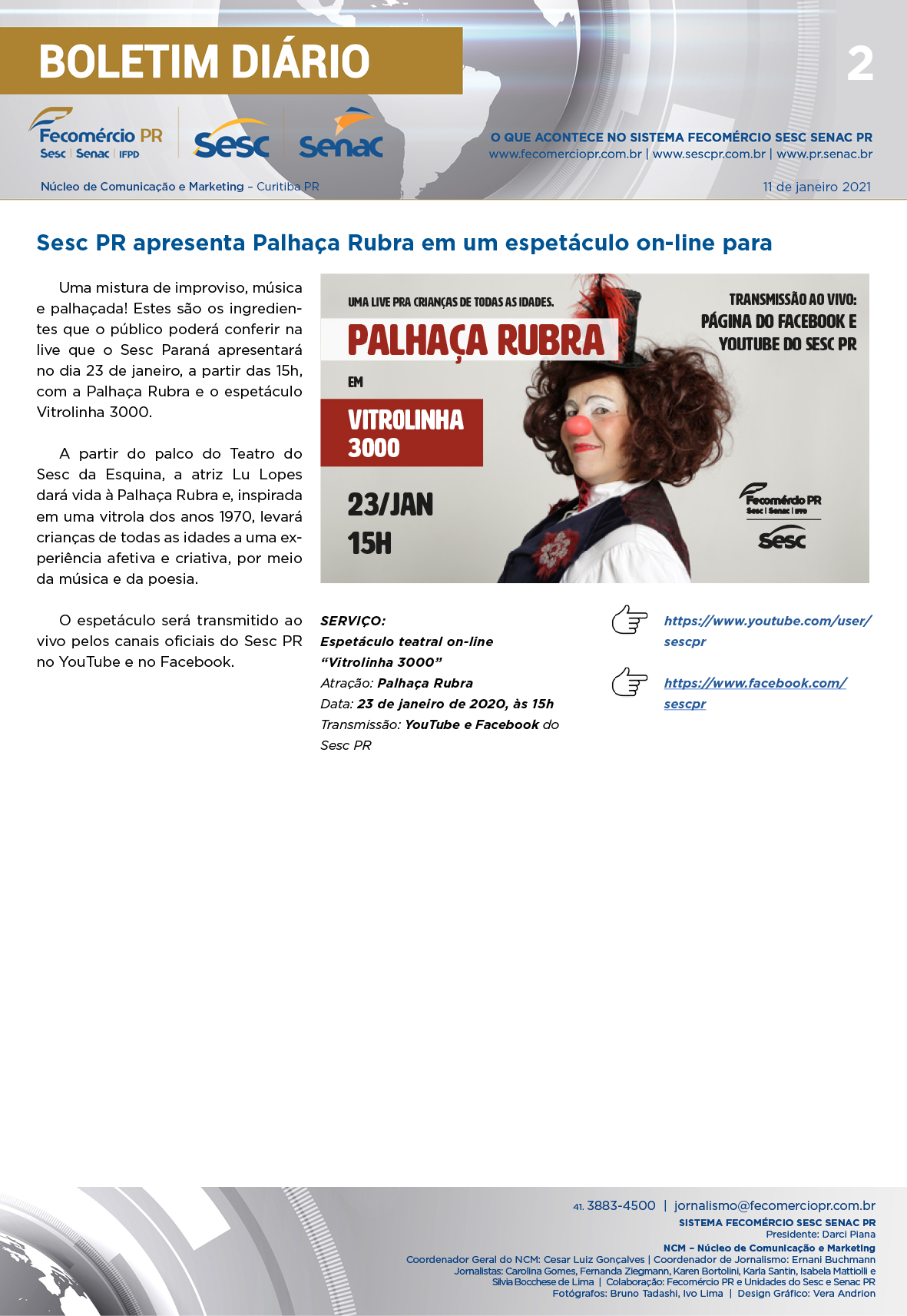 Boletim Diário | Fecomércio