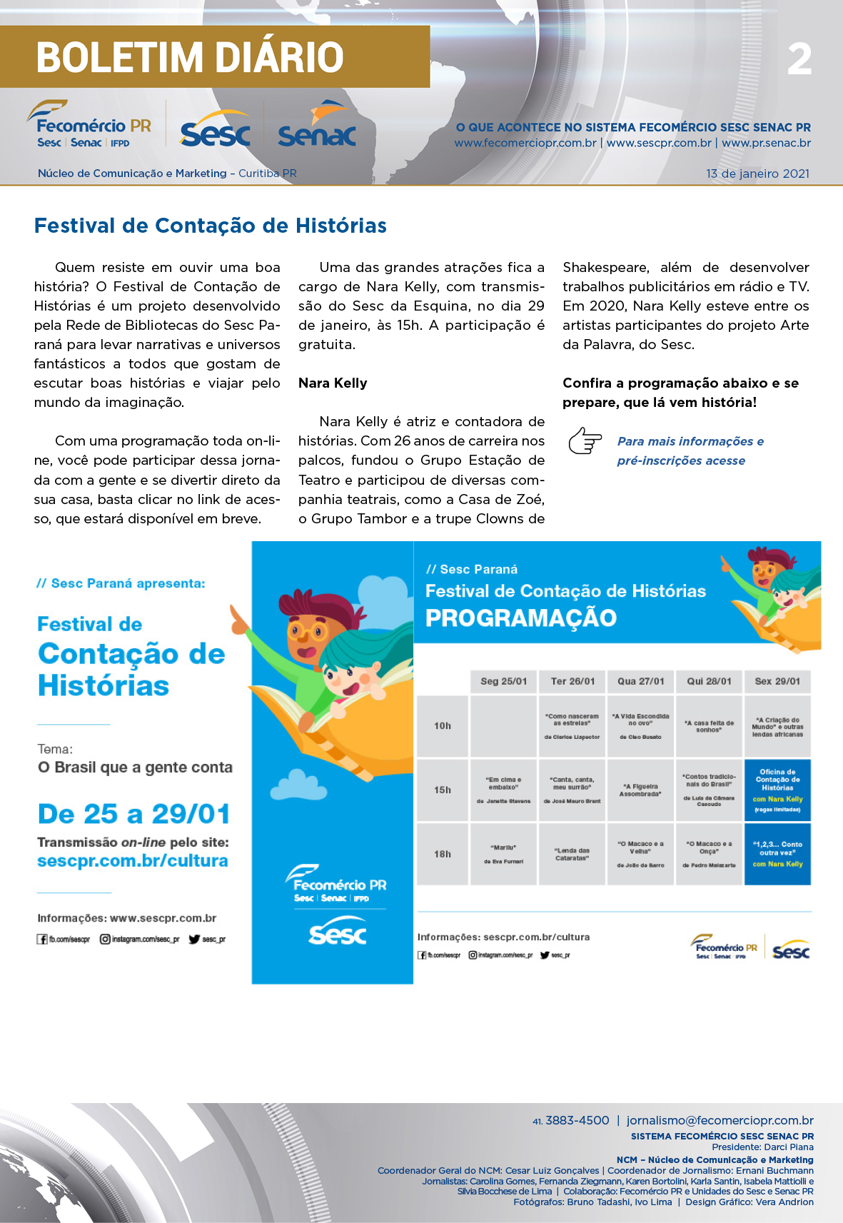 Boletim Diário | Fecomércio