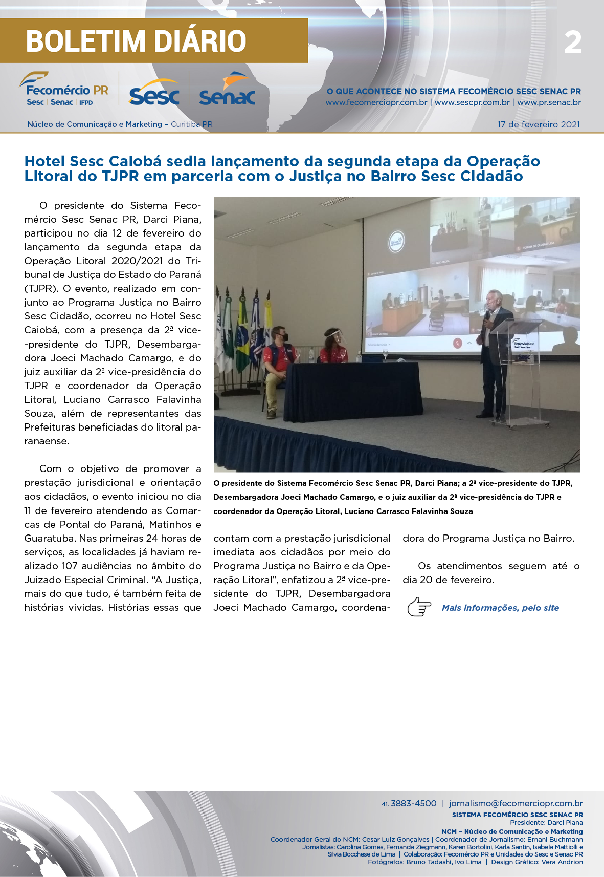 Boletim Diário | Fecomércio